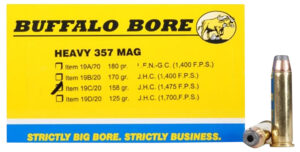 Buffalo Bore 357 Magnum 158gr Jacket Hollow Point Ammo