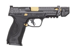SMITH & WESSON M&P9 M2.0 METAL 9MM 4.869IN BARREL 17RD BLACK/GOLD PVD OR NTS INCLUDES 23 RD MAG TALO   14619