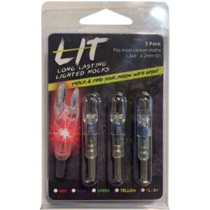 Flex Fletch LIT Lighted Nocks .166 Blue - 3 Pack