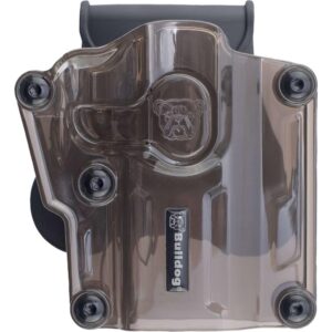 Bulldog Max Multi-Fit Polymer Holster - Transparent Smoke RH