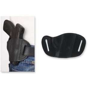 Bulldog Molded Leather Belt Slide Holster for Small Autos