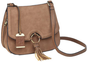 Bulldog BDP034 Tan Suede Cross Body Purse with Holster