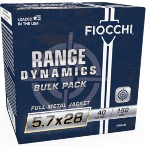 Fiocchi Range Dynamics 5.7x28mm Handgun Ammunition 40gr FMJ