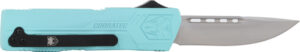 Cobratec Lightweight OTF Knife - Mint Blue 3.25" Drop Point