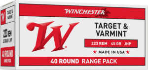 Winchester .223 Rem 45gr Jacketed Hollow Point Ammo