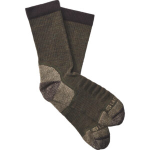 Lacrosse Men's Copper Merino Socks - Lightweight Crew Olive X-Large