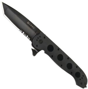 CRKT M16-14ZLEK Tanto Flipper Knife - 3.75" Black Serrated