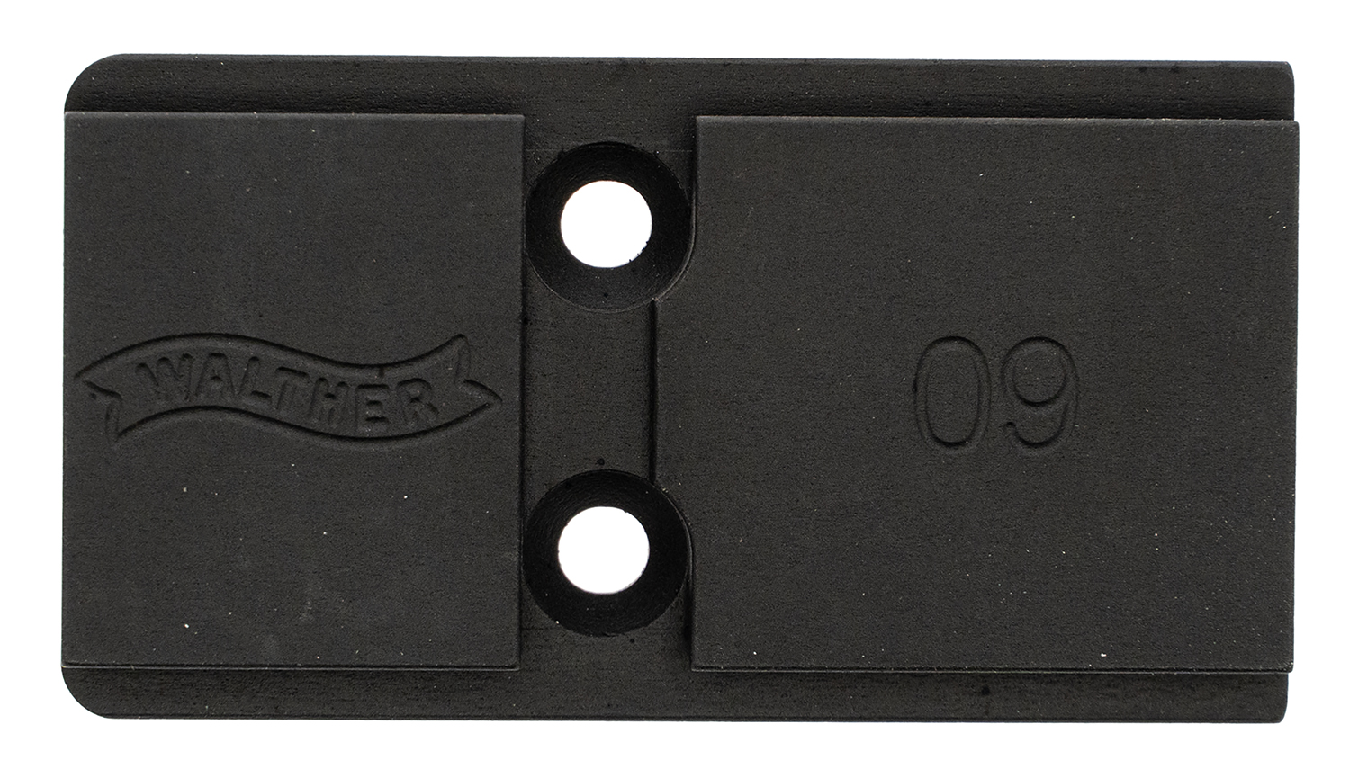 Walther Arms Optic Plate for PDP 2.0 - Black Steel