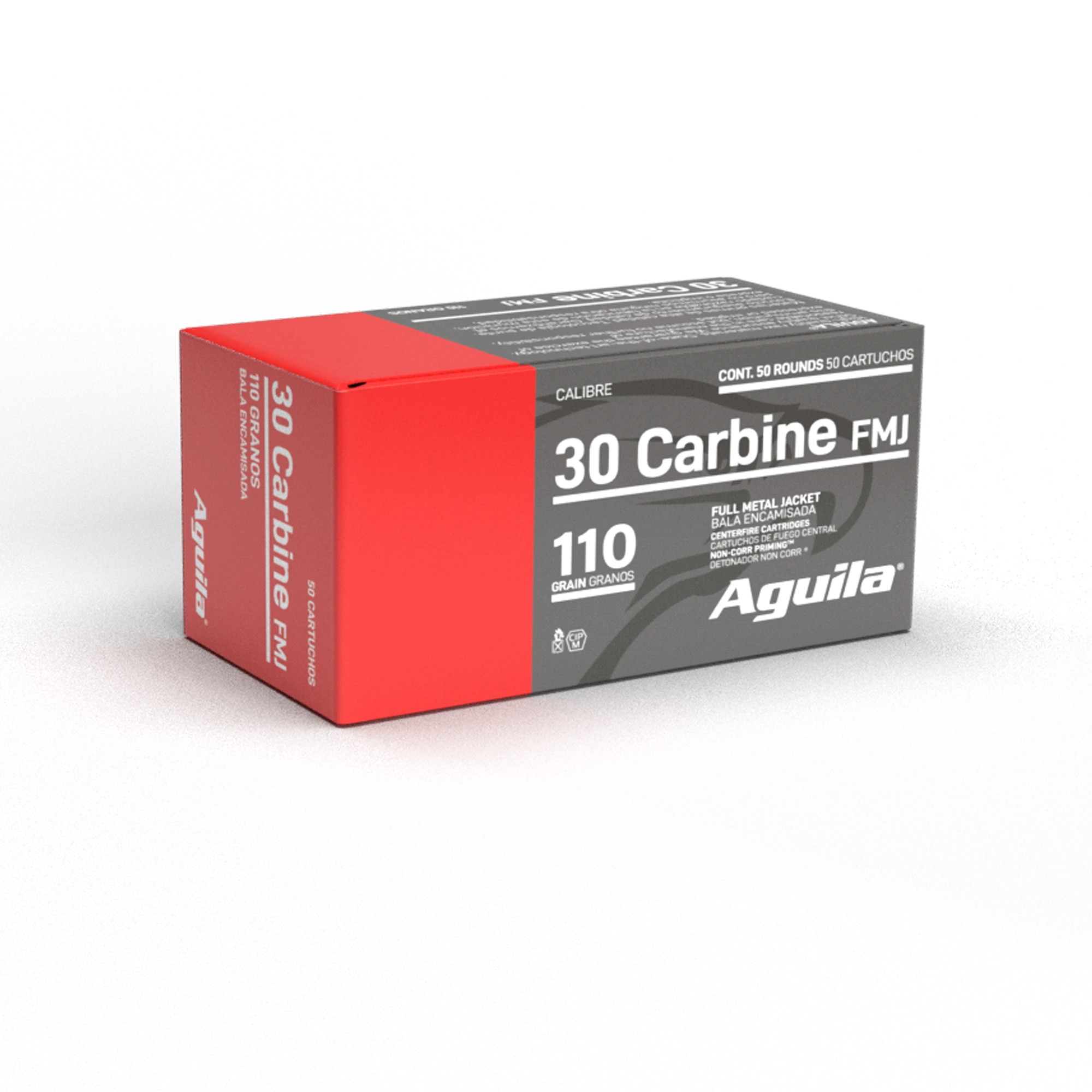 Aguila .30 Carbine FMJ 110gr Rifle Ammunition - 50 Rounds