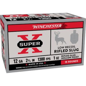 Winchester Super-X 12ga Slug Shotshells - 15 Pack