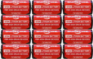 SureFire SF12ABBCS 123A Batteries - High-Drain Performance