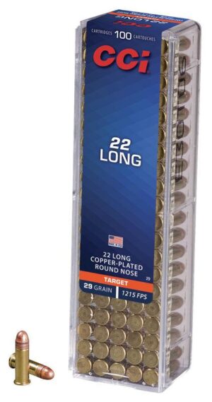 CCI 22 Long Rimfire Ammunition - .22 Long 29 gr CPRN