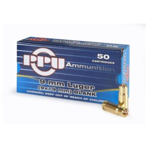 PPU 9mm Luger Blanks - 50 Count Pack