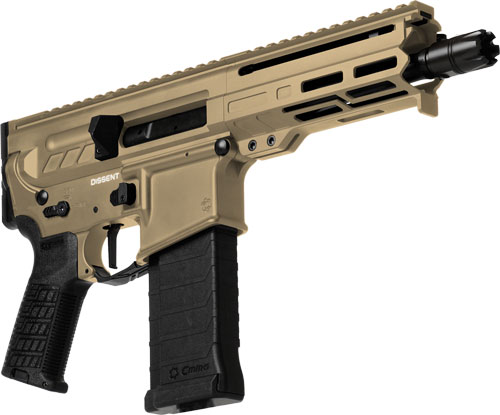 CMMG Dissent MK4 5.7x28mm Pistol - 6.5" Barrel, 32RD, Tan