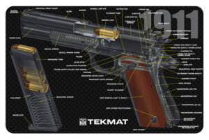 TekMat 1911 Cleaning Mat - Multi-Color Rubber 11"x17"