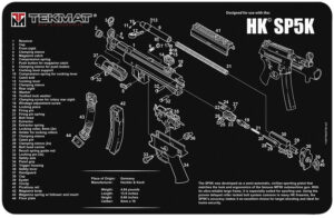TekMat HK SP5K Cleaning Mat - 11"x17" Rubber Diagram