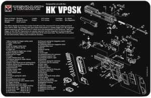 TekMat HK VP9SK Cleaning Mat - 11"x17" Rubber