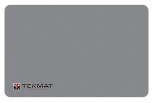 TekMat TEKR17TMLOGOGY Cleaning Mat - 11"x17" Gray Rubber