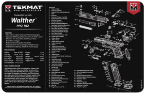 TekMat Walther PPQ MOD 2 Cleaning Mat 11"x17"