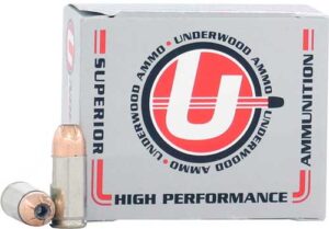 Underwood 9mm Luger +P 115gr JHP Ammunition - 20rd Box