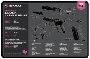 Glock Gen 3 Cleaning Mat – Pink Rubber 11"x17"