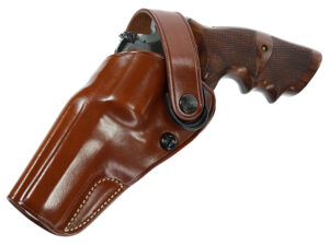 Galco DAO105 OWB Tan Leather Belt Holster for S&W L Frame
