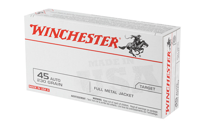Winchester USA .45 ACP 230GR FMJ Handgun Ammunition - Image 3