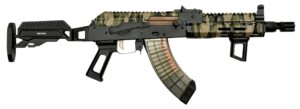 Babushka AK Zulu SBR 7.62x39 - Woodland Camo