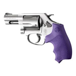 Hogue Overmolded Rubber Bantam Grip for S&W J-Frame Revolvers - Purple