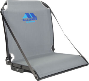 Millennium B100 Boat Seat with Arm Rest Straps - Gray