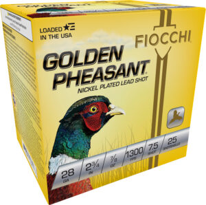 Fiocchi Golden Pheasant 28 Gauge Shotgun Shells - 25 Count