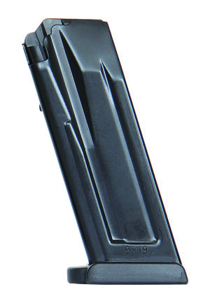 HK 50256714 VP9SK/P30SK 12rd 9mm Magazine - Black Steel