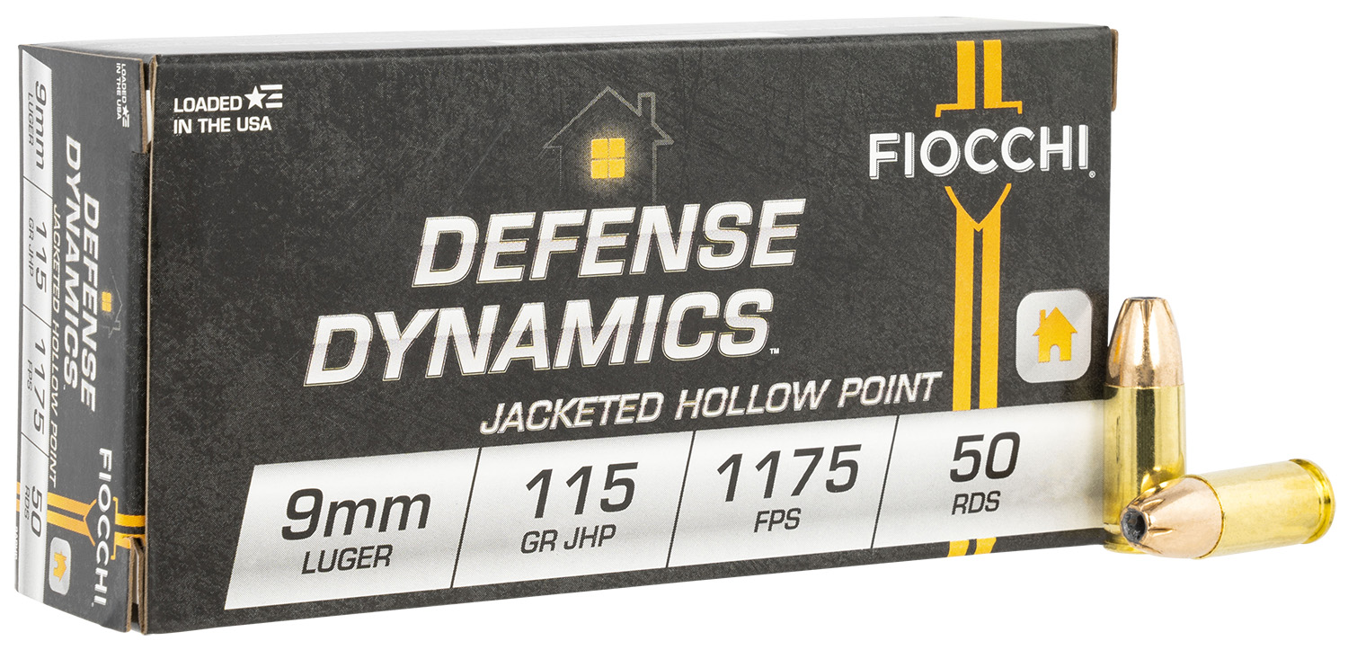Fiocchi 9APHP Defense Dynamics 9mm Luger 115gr JHP