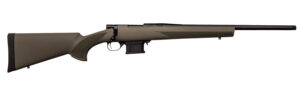Howa HMA6ARCGYTH 1500 Mini Action Youth 6mm ARC 22" Black Steel Threaded Barrel, Black Drilled & Tapped Steel Receiver, Fixed HTI Green Synthetic Stock
