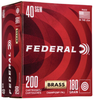 Federal WM52232 Champion Training .40 S&W 180gr FMJ Ammo