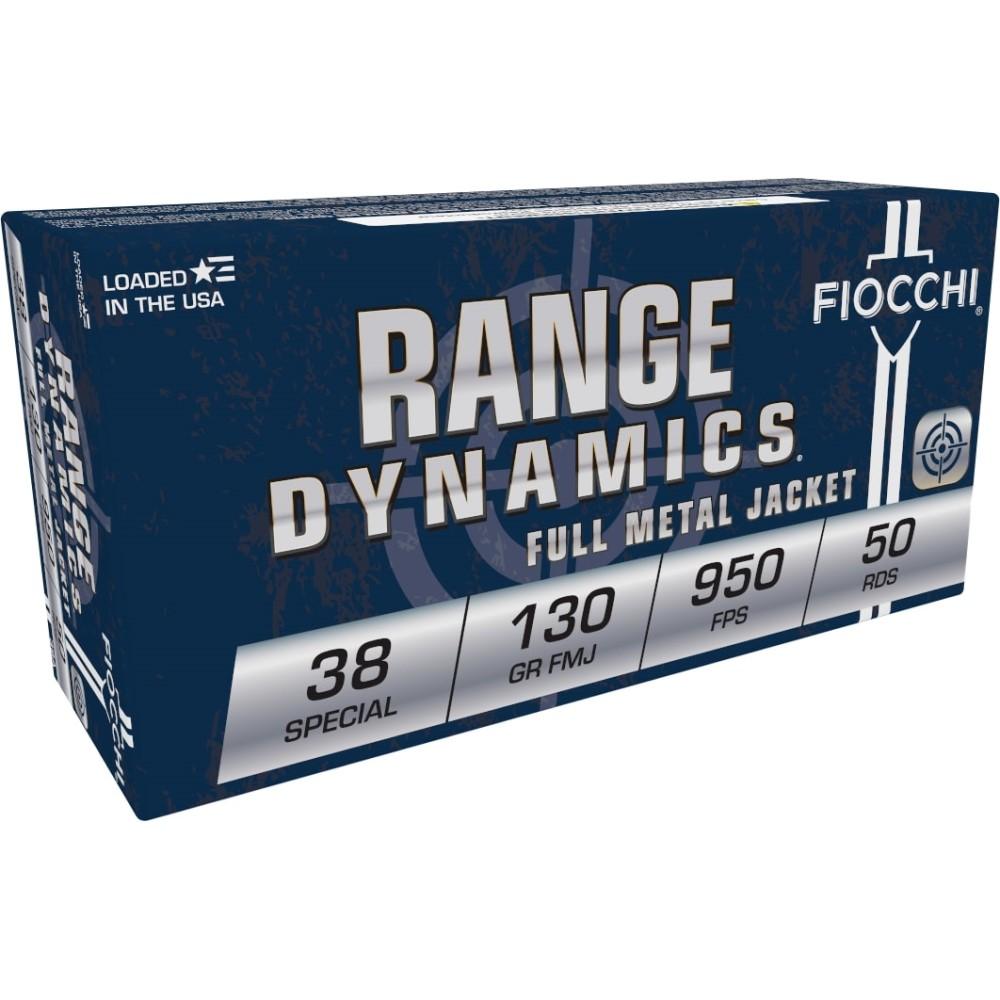 Fiocchi Pistol Shooting Dynamics .38 Special Ammo - 130 gr FMJ