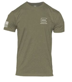 GLOCK Perfection Flag Tee - Olive Drab Green T-Shirt