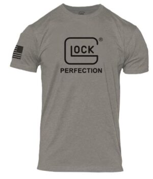 GLOCK Perfection Short Sleeve T-Shirt - 2XL Stone Grey