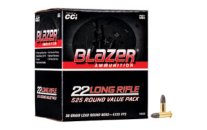 CCI Blazer 22LR 38GR Lead Round Nose Ammo - 525 Count