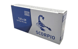 SCORPIO 7.62x39 124G FMJ Ammo - Reliable Performance