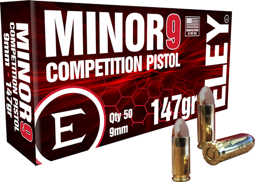 ELEY Minor 9 Competition 9mm 147gr FMJ - 50rd Box