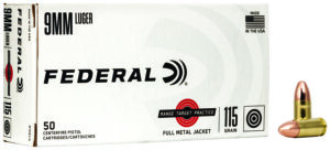 Federal RTP9115 9mm Luger 115gr Full Metal Jacket Ammo