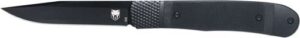 Cobratec Trapper Hidden Release G10 Blackout Knife