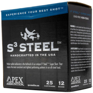 Apex Waterfowl S3 Steel Shotgun Ammo - 12 ga #2 25rd