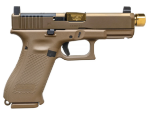GLOCK 19X V C4 GG 9MM Gold Threaded Barrel Pistol