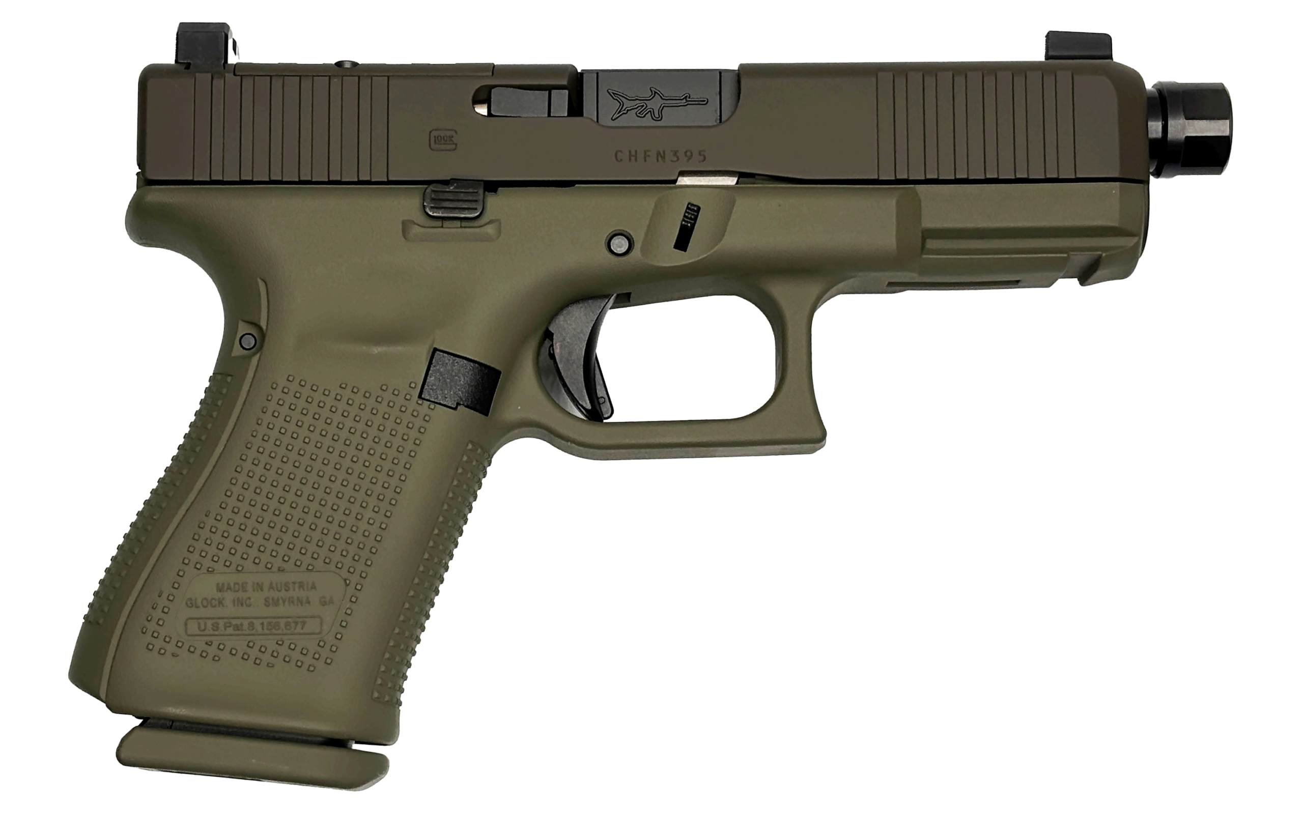 GLOCK 19V C4 OD Green 9mm Semi-Auto Handgun