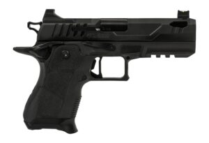 Oa Defense  2311 Pro Compact Frame 9mm Luger 15+1 4.25" DLC Black Steel Optic Ready/Serrated Slide, Black Aluminum Frame w/Picatinny Rail, Black Polymer Grip, Ambidextrous
