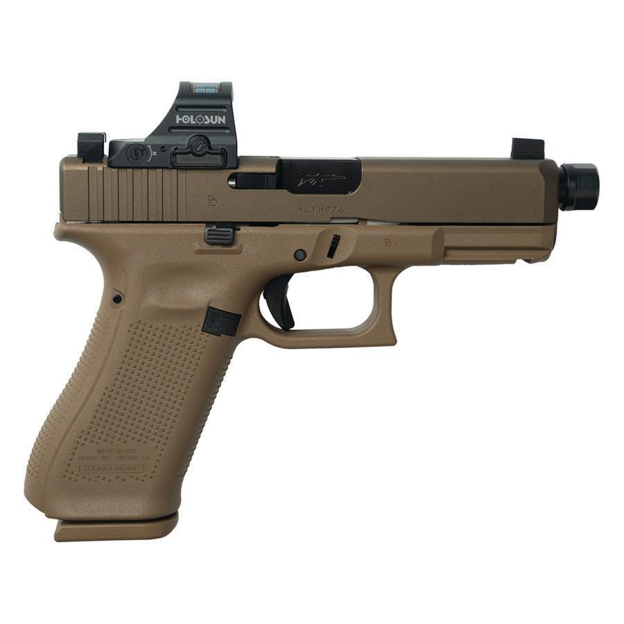 Glock V-Series Model 19x 9mm Handgun with HUSH Slide Lock