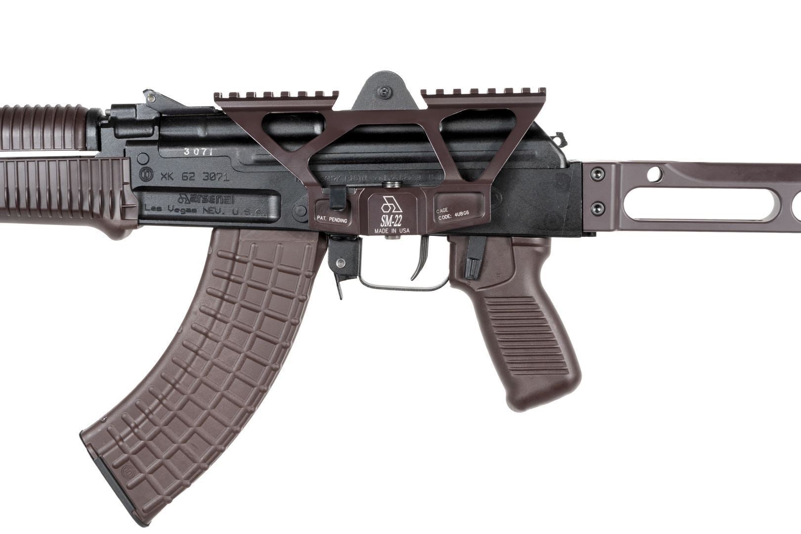 Arsenal AK47 Scope Mount SM-22P Plum Cerakote - Image 3
