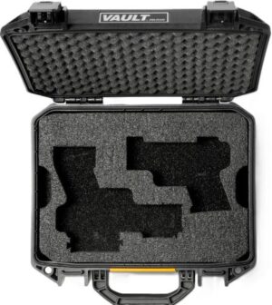 Pelican Precut Vault for 2 Guns and Mags - Universal Black